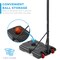 Best Choice Products Kids Height-Adjustable Basketball Hoop, Portable Backboard System w/ 2 Wheels